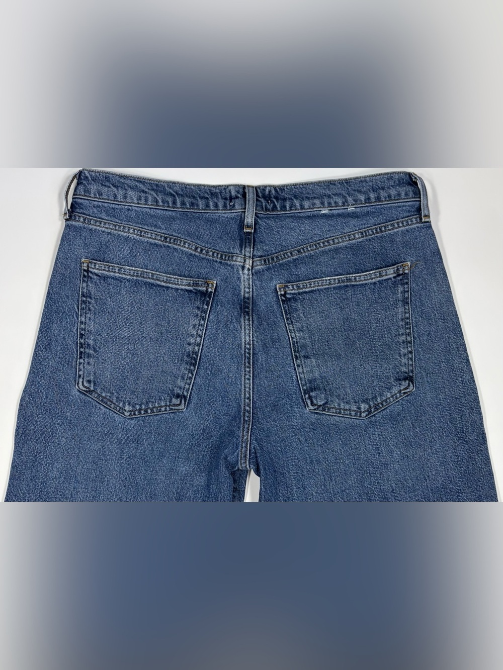 AGOLDE Harper Crop Jeans Size 31 High Rise Wide Leg Crop Medium Wash Denim - Picture 5 of 12